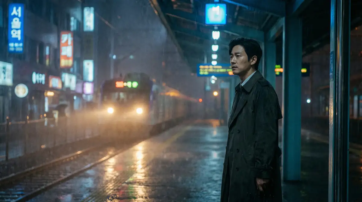 韩国伦理电影经典场景 - 雨夜车站，西门庆 馆藏影像